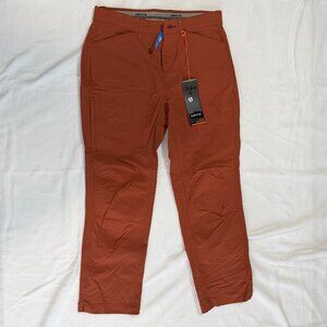 NEW Orvis Jackson Quick Dry Performance Capri Rust Orange UPF50 Women Pants Sz 2